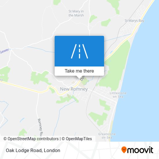 Oak Lodge Road map
