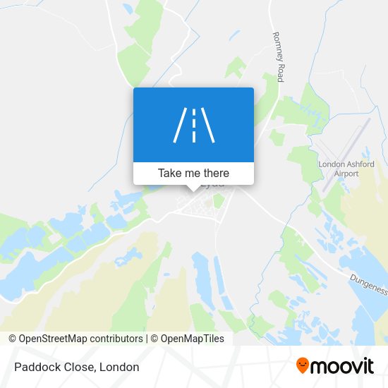Paddock Close map