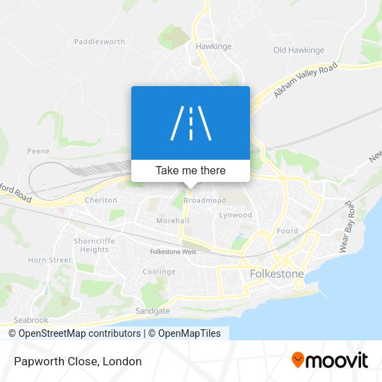 Papworth Close map