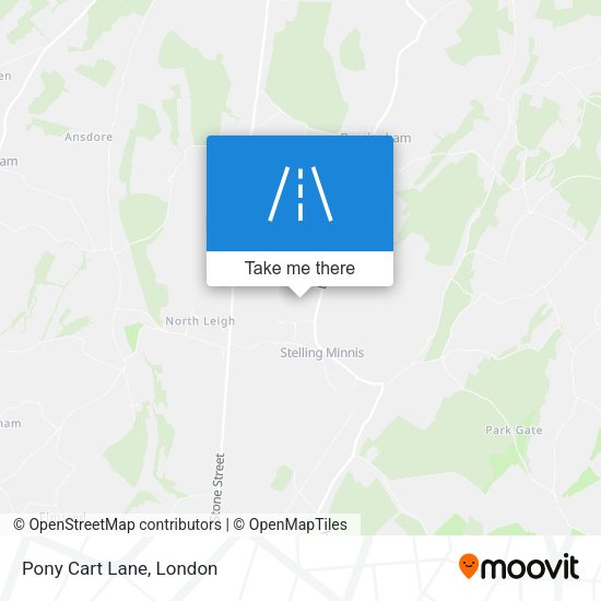 Pony Cart Lane map