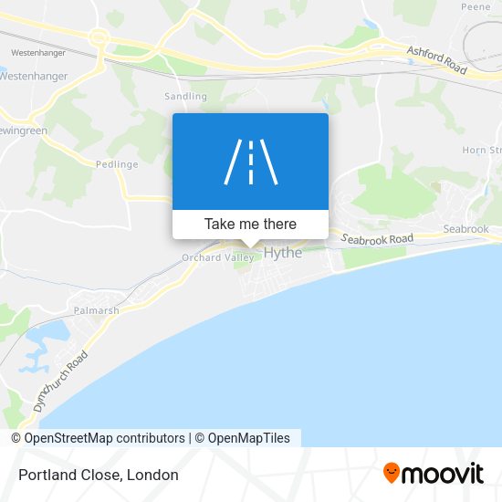 Portland Close map