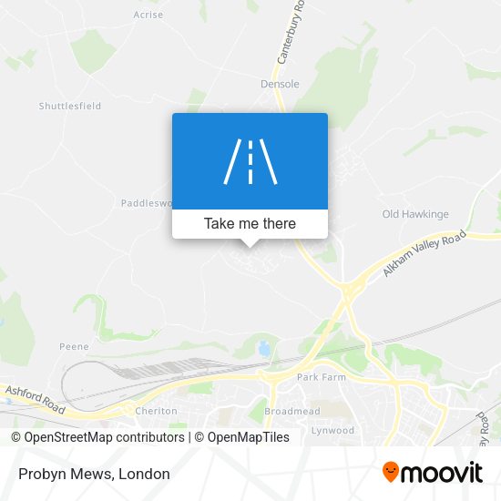 Probyn Mews map