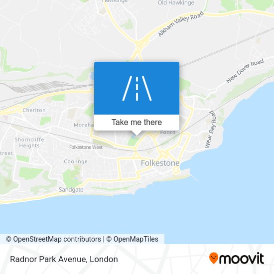 Radnor Park Avenue map