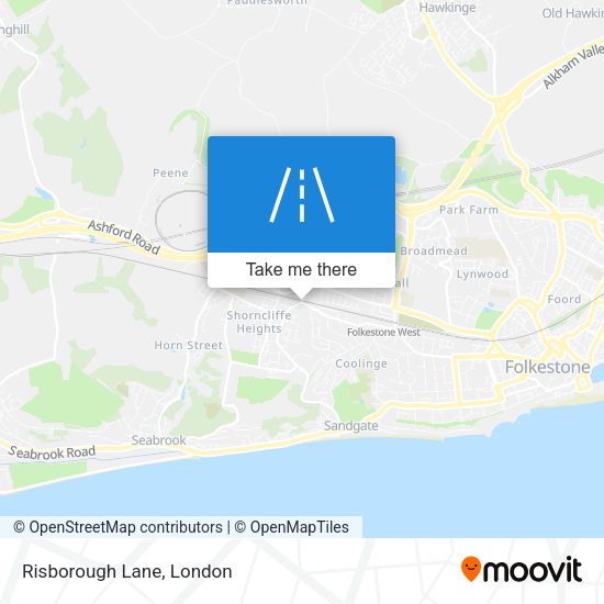 Risborough Lane map
