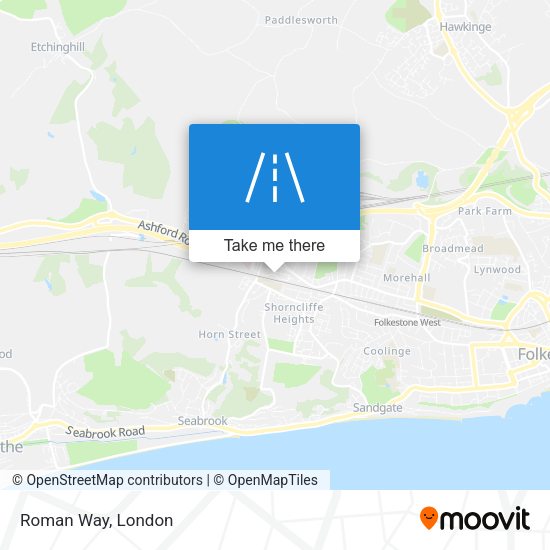 Roman Way map