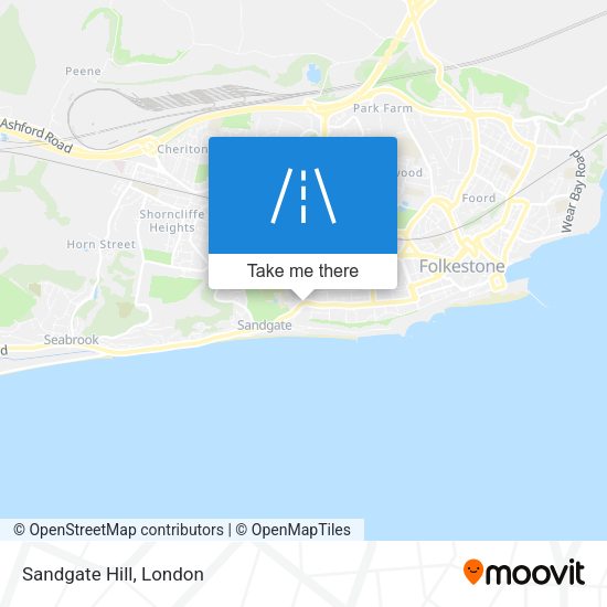 Sandgate Hill map