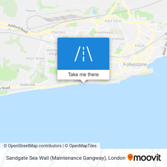 Sandgate Sea Wall (Maintenance Gangway) map
