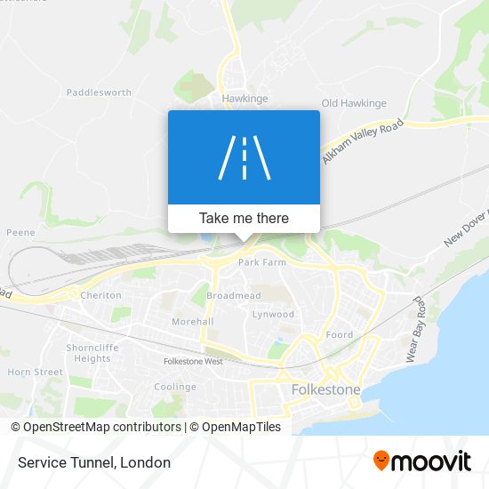 Service Tunnel map