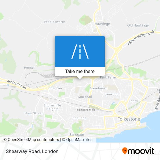 Shearway Road map