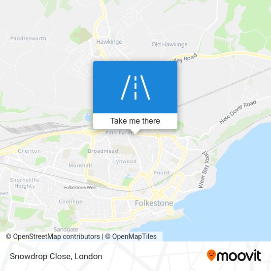 Snowdrop Close map