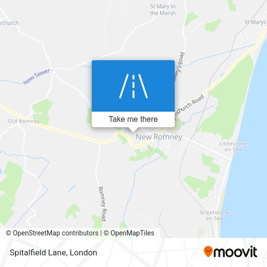 Spitalfield Lane map