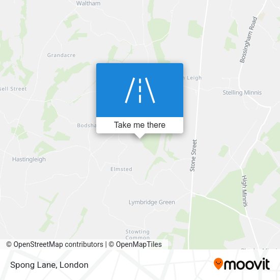 Spong Lane map