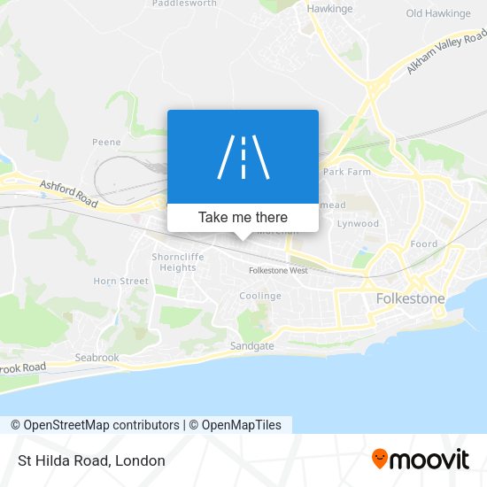 St Hilda Road map
