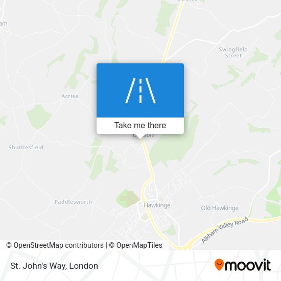 St. John's Way map