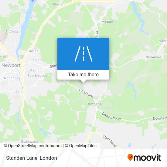 Standen Lane map
