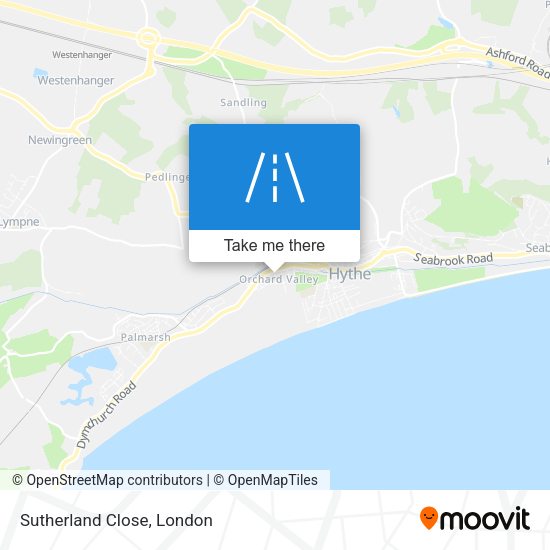 Sutherland Close map