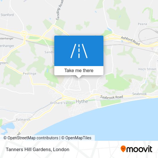 Tanners Hill Gardens map