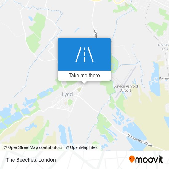 The Beeches map