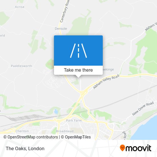 The Oaks map