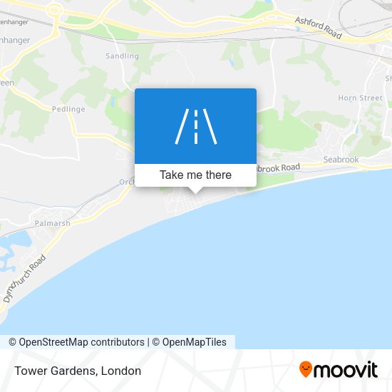 Tower Gardens map