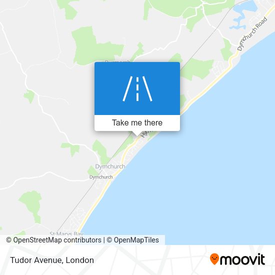 Tudor Avenue map
