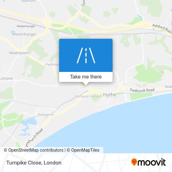 Turnpike Close map