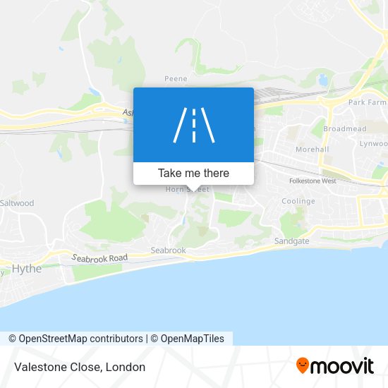 Valestone Close map