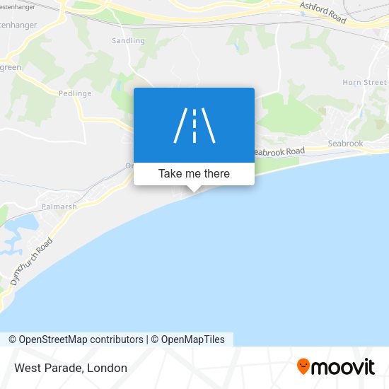 West Parade map