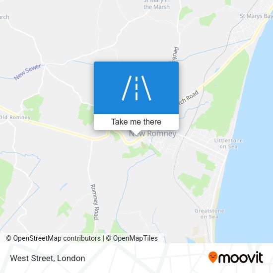 West Street map