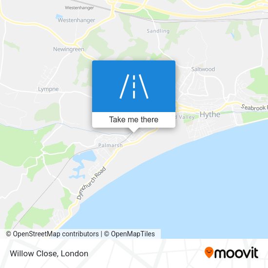 Willow Close map