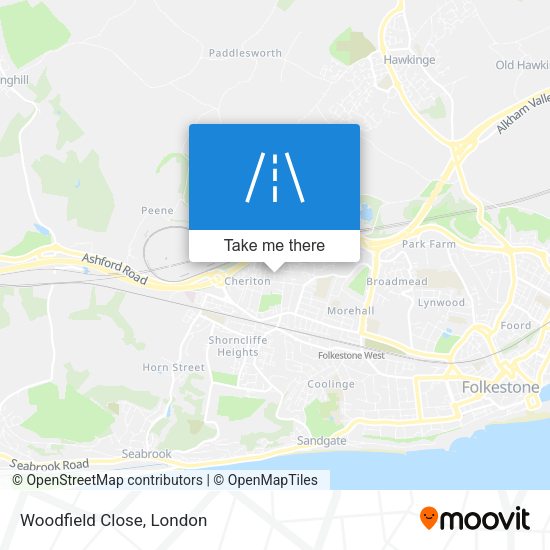Woodfield Close map