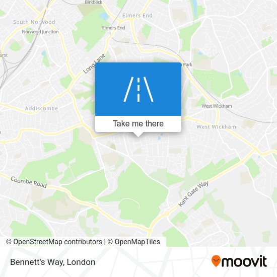 Bennett's Way map
