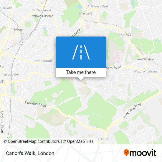 Canon's Walk map