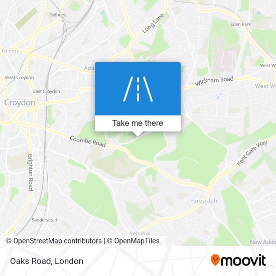 Oaks Road map