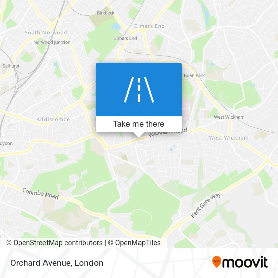 Orchard Avenue map