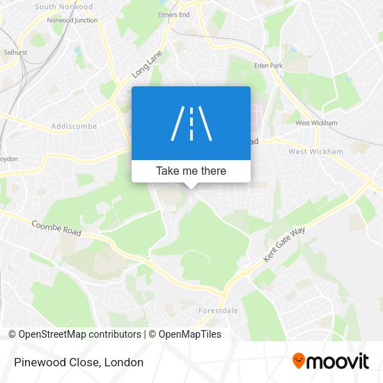 Pinewood Close map