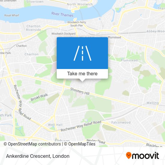 Ankerdine Crescent map