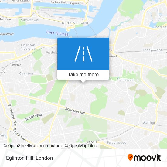 Eglinton Hill map