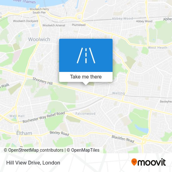 Hill View Drive map