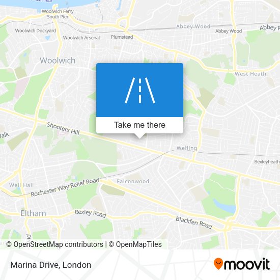 Marina Drive map