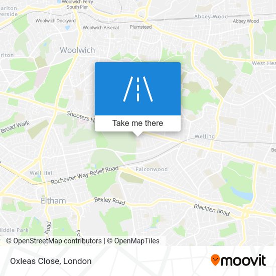 Oxleas Close map