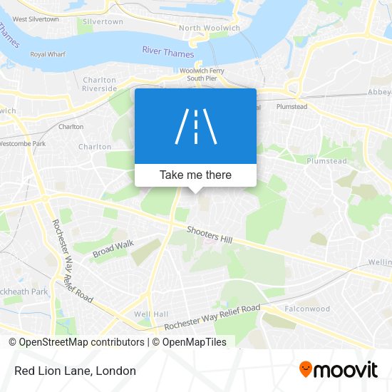 Red Lion Lane map