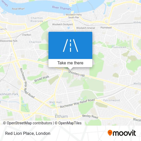 Red Lion Place map