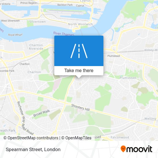 Spearman Street map