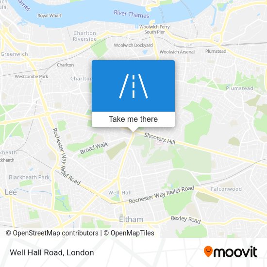 Well Hall Road map