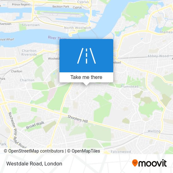 Westdale Road map