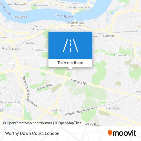 Worthy Down Court map