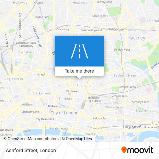 Ashford Street map