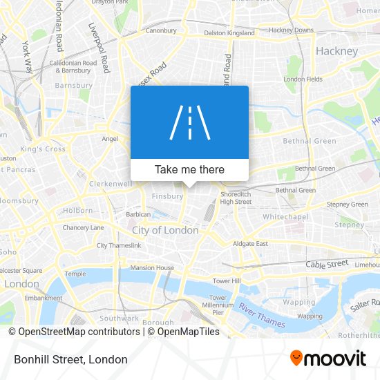 Bonhill Street map