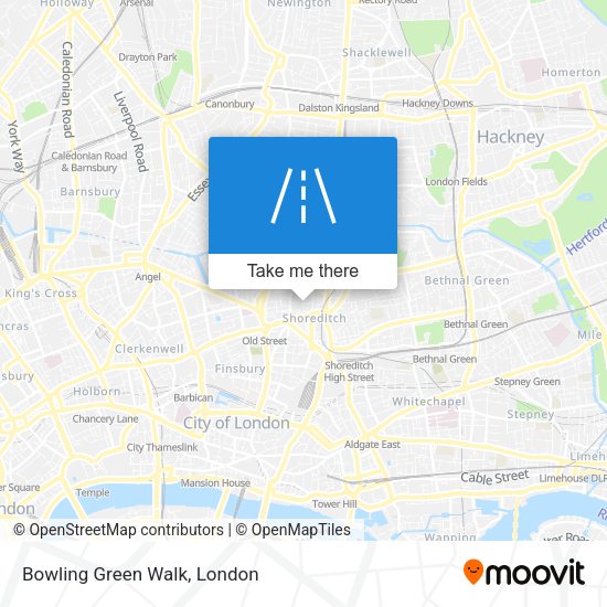 Bowling Green Walk map